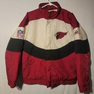 Vintage Arizona Cardinals  AUTHENTIC PRO LINE Jacket By APEX ONE Medium